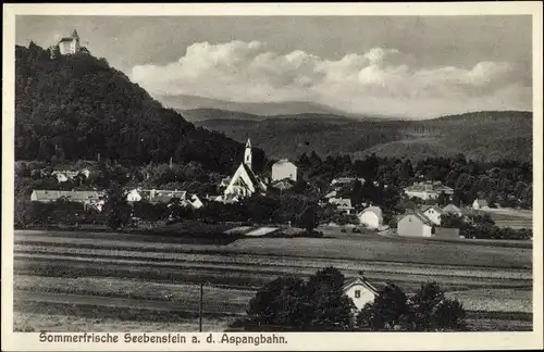 Ak Seebenstein in Niederösterreich, schöne Detailansicht