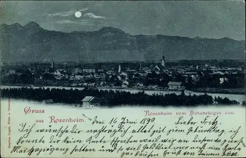 Ak Rosenheim in Oberbayern, schöne Detailansicht