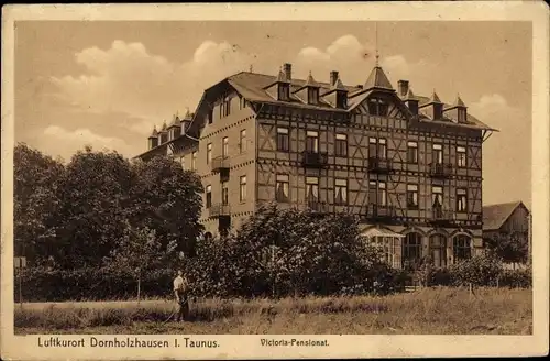 Ak Dornholzhausen in Rheinland Pfalz, Victoria Pensionat, Gärtner