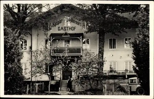 Ak Breitbrunn am Chiemsee, Gasthof zur schönen Aussicht, Bes. Kaspar Obermaier 