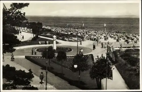 Ak Ostseebad Binz auf Rügen, schöne Detailansicht