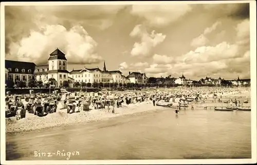 Ak Ostseebad Binz auf Rügen, schöne Detailansicht