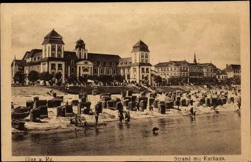 Ak Ostseebad Binz auf Rügen, schöne Detailansicht