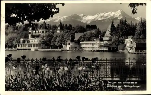 Ak Velden am Wörther See in Kärnten, schöne Detailansicht