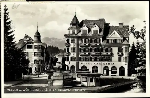 Ak Velden am Wörther See in Kärnten, schöne Detailansicht