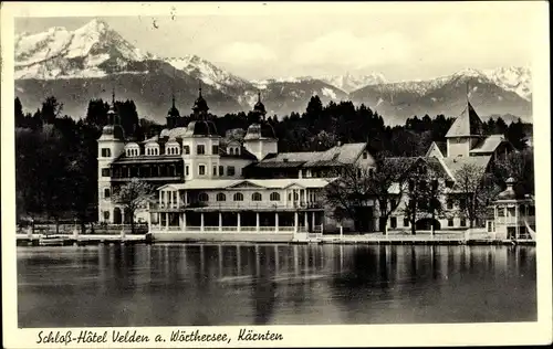 Ak Velden am Wörther See in Kärnten, schöne Detailansicht