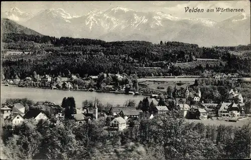 Ak Velden am Wörther See in Kärnten, schöne Detailansicht