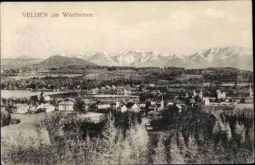 Ak Velden am Wörther See in Kärnten, schöne Detailansicht