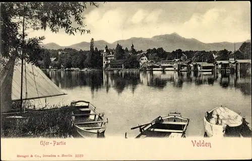 Ak Velden am Wörther See in Kärnten, schöne Detailansicht