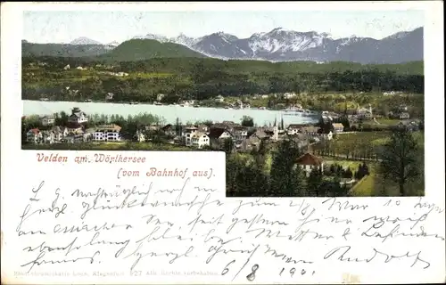 Ak Velden am Wörther See in Kärnten, schöne Detailansicht