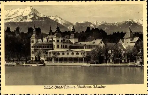 Ak Velden am Wörther See in Kärnten, schöne Detailansicht