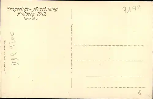 Ak Freiberg im Kreis Mittelsachsen, Erzgebirgsausstellung 1912