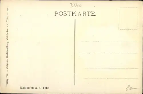 Ak Waidhofen an der Ybbs Niederösterreich, schöne Detailansicht