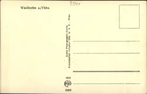 Ak Waidhofen an der Ybbs Niederösterreich, schöne Detailansicht