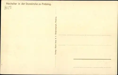 Ak Freising in Oberbayern, schöne Detailansicht