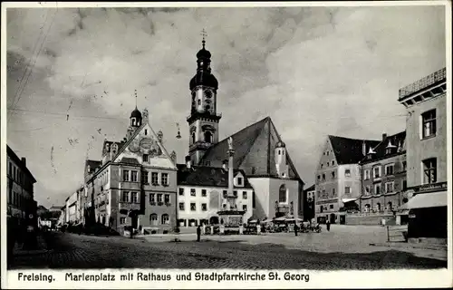 Ak Freising in Oberbayern, schöne Detailansicht