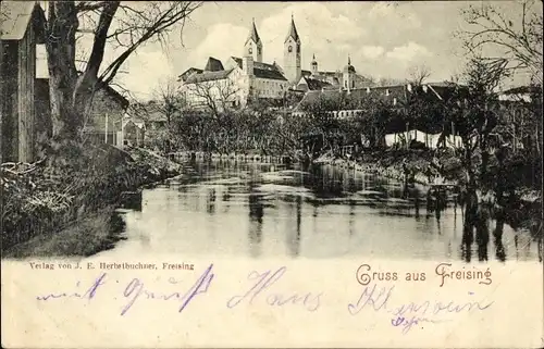 Ak Freising in Oberbayern, schöne Detailansicht