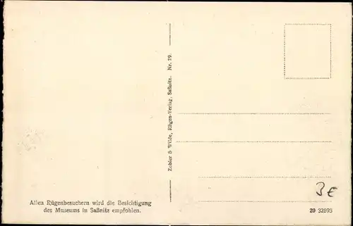 Ak Sassnitz auf Rügen, schöne Detailansicht