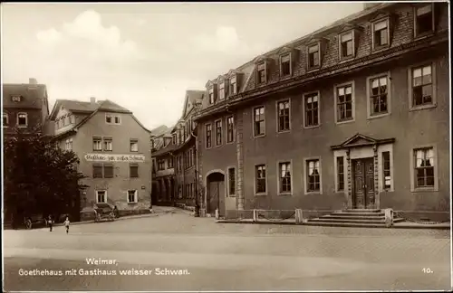 Ak Weimar in Thüringen, schöne Detailansicht