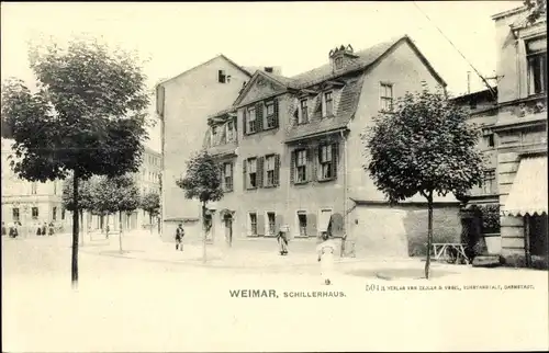 Ak Weimar in Thüringen, schöne Detailansicht