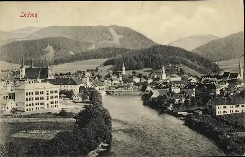 Ak Leoben in der Steiermark, schöne Detailansicht