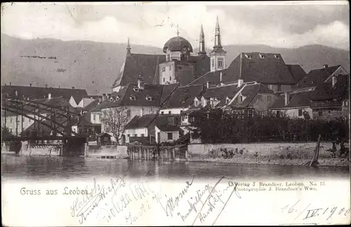 Ak Leoben in der Steiermark, schöne Detailansicht