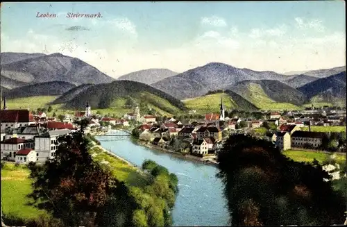 Ak Leoben in der Steiermark, schöne Detailansicht