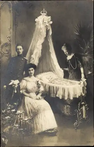 Ak Kaiser Wilhelm II. von Preußen, Kronprinzessin Cecilie von Preußen, Kaiserin Auguste Viktoria