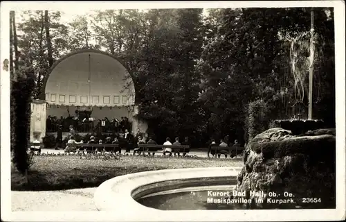 Ak Bad Hall in Oberösterreich, schöne Detailansicht