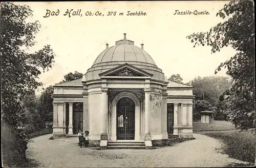 Ak Bad Hall in Oberösterreich, schöne Detailansicht