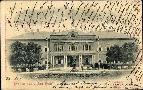 Ak Bad Hall in Oberösterreich, schöne Detailansicht