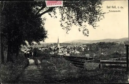 Ak Bad Hall in Oberösterreich, schöne Detailansicht