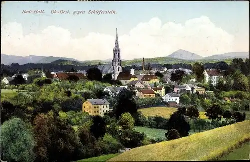 Ak Bad Hall in Oberösterreich, schöne Detailansicht