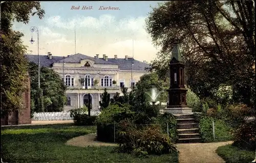 Ak Bad Hall in Oberösterreich, schöne Detailansicht