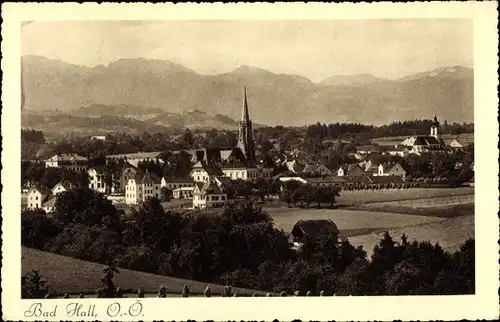 Ak Bad Hall in Oberösterreich, schöne Detailansicht