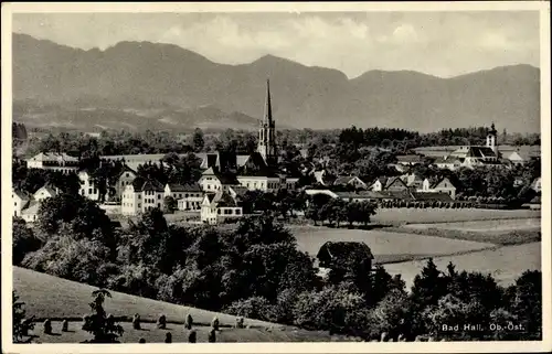 Ak Bad Hall in Oberösterreich, schöne Detailansicht