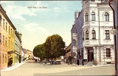 Ak Bad Hall in Oberösterreich, schöne Detailansicht