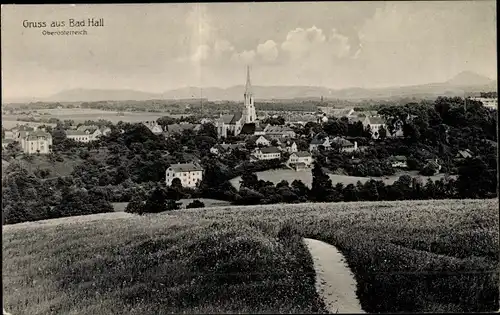 Ak Bad Hall in Oberösterreich, schöne Detailansicht