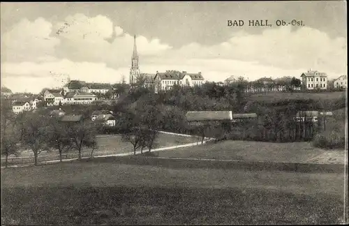 Ak Bad Hall in Oberösterreich, schöne Detailansicht