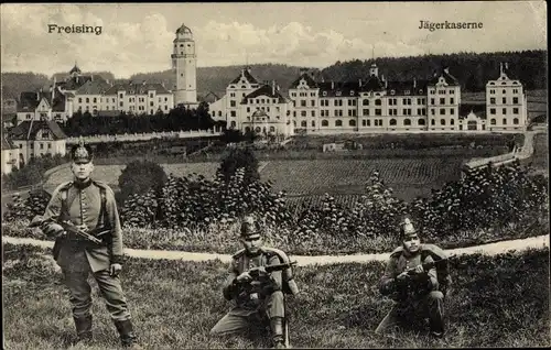 Ak Freising in Oberbayern, schöne Detailansicht