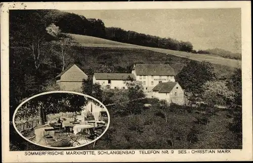 Ak Schlangenbad im Rheingau Taunus Kreis, Sommerfische, Marxhütte