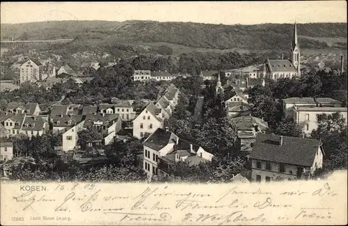 Ak Bad Kösen Naumburg an der Saale, Totalansicht vom Ort