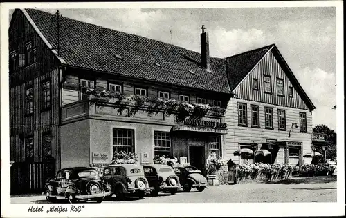 Ak Bad Harzburg in Niedersachsen, Hotel Weißes Ross, Inh. Albert Klein