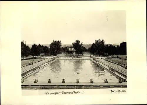 Ak Göppingen in Baden Württemberg, Das neue Freibad, Foto Euler