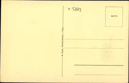 Ak Finsterbergen Friedrichroda in Thüringen, schöne Detailansicht