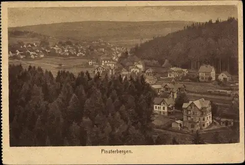 Ak Finsterbergen Friedrichroda in Thüringen, schöne Detailansicht