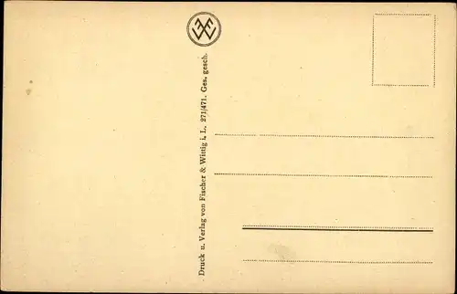 Ak Finsterbergen Friedrichroda in Thüringen, schöne Detailansicht