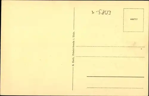 Ak Finsterbergen Friedrichroda in Thüringen, schöne Detailansicht