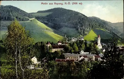 Ak Aspang in Niederösterreich, schöne Detailansicht