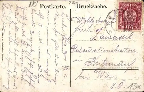 Ak Aspang in Niederösterreich, schöne Detailansicht